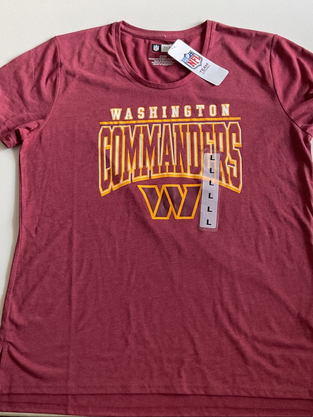NFL Washington Commanders Team Apparel Tee Shirt